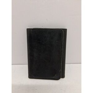 International Harvester Company Mens Black Leather Wallet